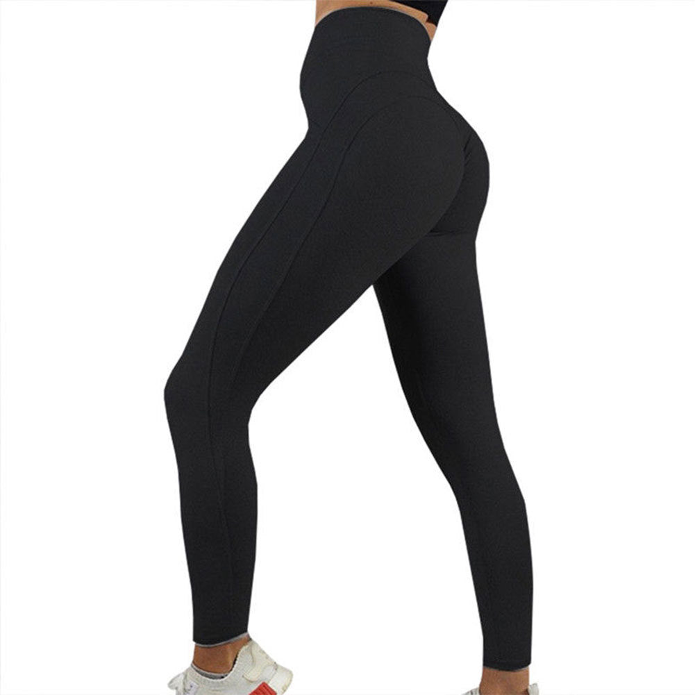 Solid Color Women's Fitness Yoga Leggings & Sweatpants