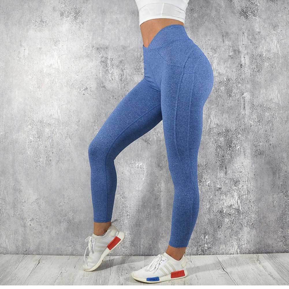 Solid Color Women's Fitness Yoga Leggings & Sweatpants
