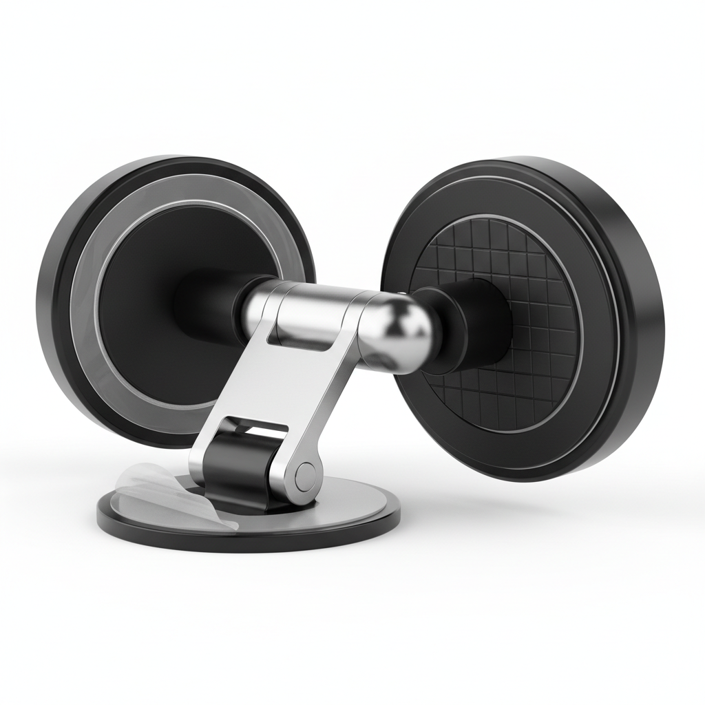 Magnetic Double-Sided Car Phone Mount – Universal Dashboard & Windscreen Holder